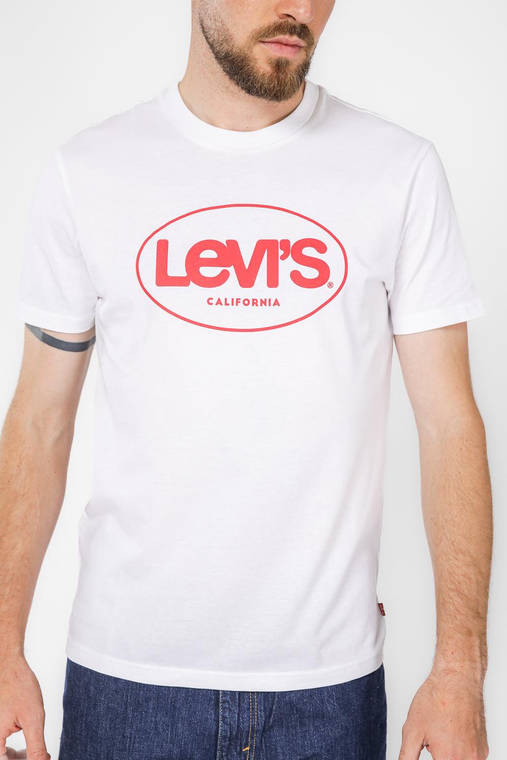 LEVI'S - טישירט קצרה CALIFORNIA בצבע לבן - MASHBIR//365