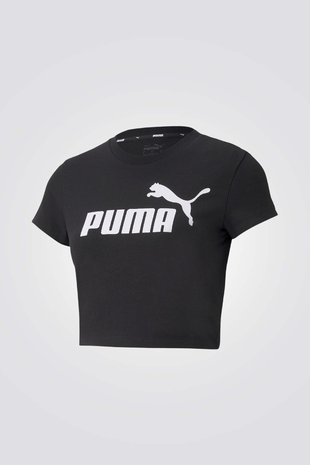 PUMA - טישירט קצרה ESS Slim Logo Tee בצבע שחור - MASHBIR//365