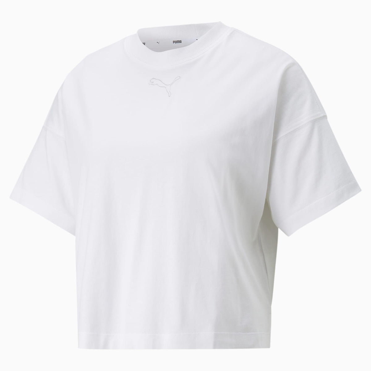 PUMA - טישירט קצרה HER Cropped Tee בצבע לבן - MASHBIR//365