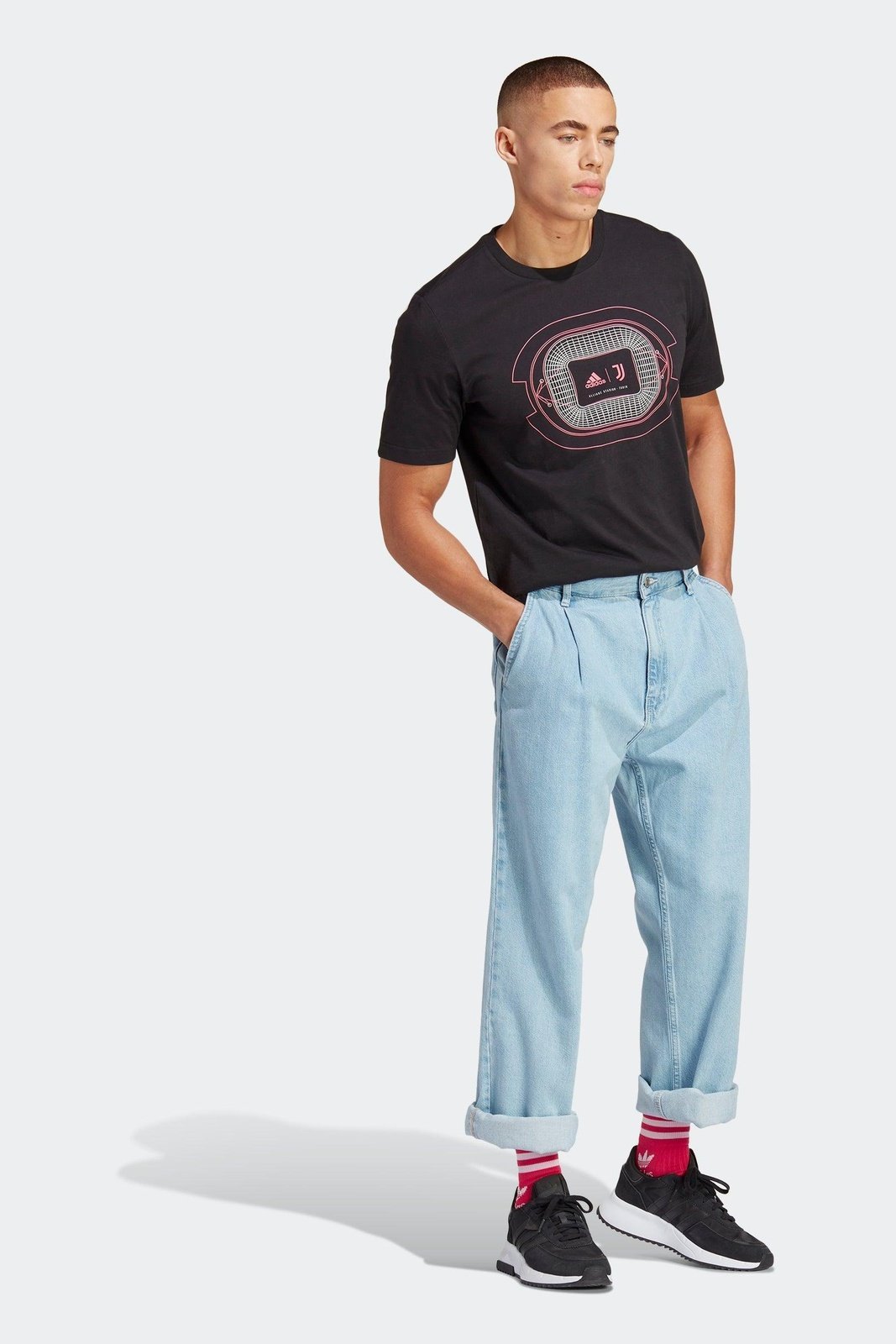 ADIDAS - טישירט קצרה יובנטוס JUVENTUS בצבע שחור - MASHBIR//365