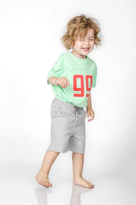 OKAIDI - טישירט קצרה לילדים בצבע ירוק - MASHBIR//365