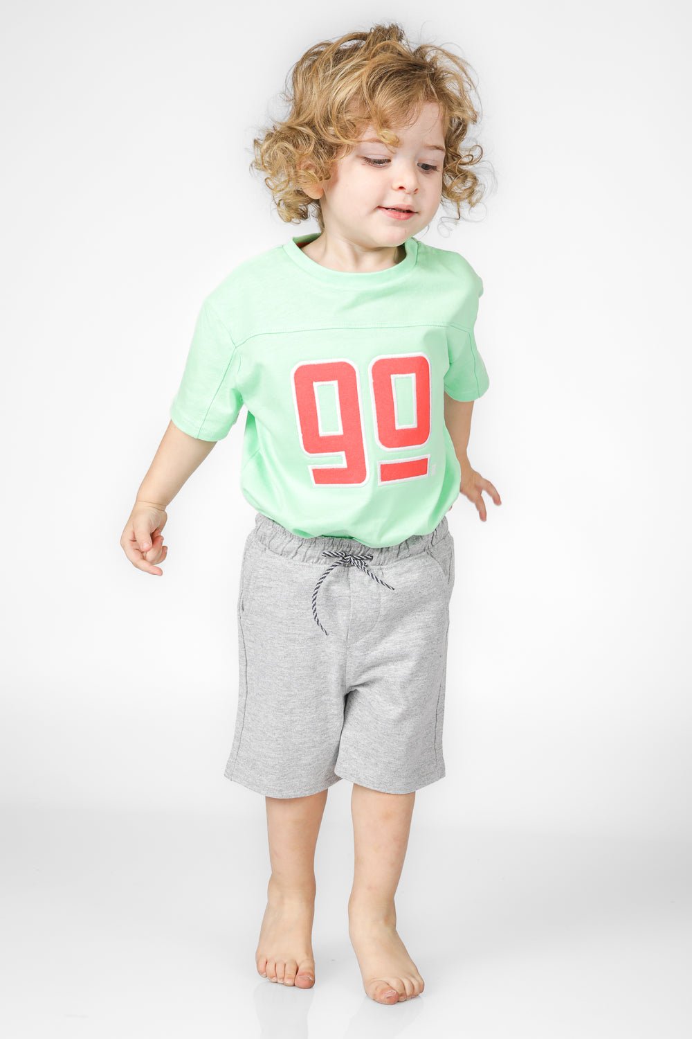 OKAIDI - טישירט קצרה לילדים בצבע ירוק - MASHBIR//365