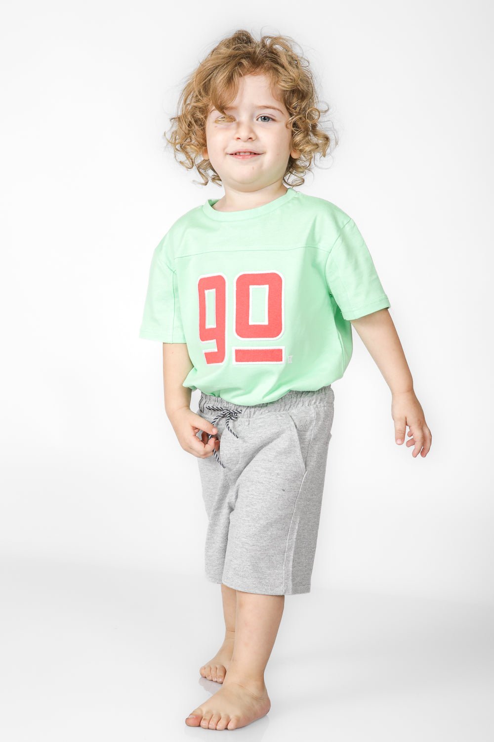 OKAIDI - טישירט קצרה לילדים בצבע ירוק - MASHBIR//365