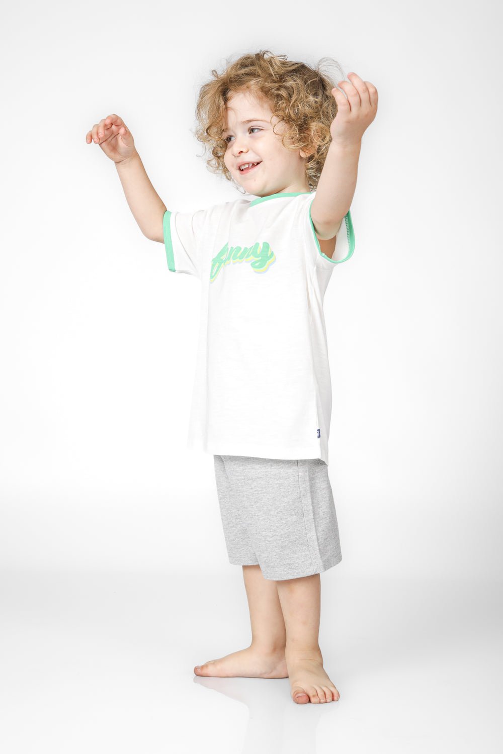 OKAIDI - טישירט קצרה לילדים בצבע לבן - MASHBIR//365