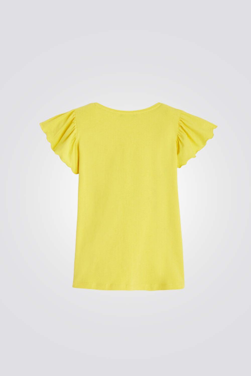 OKAIDI - טישירט קצרה לילדות בצבע צהוב - MASHBIR//365
