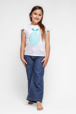 OKAIDI - טישירט קצרה לילדות בצבע לבן - MASHBIR//365