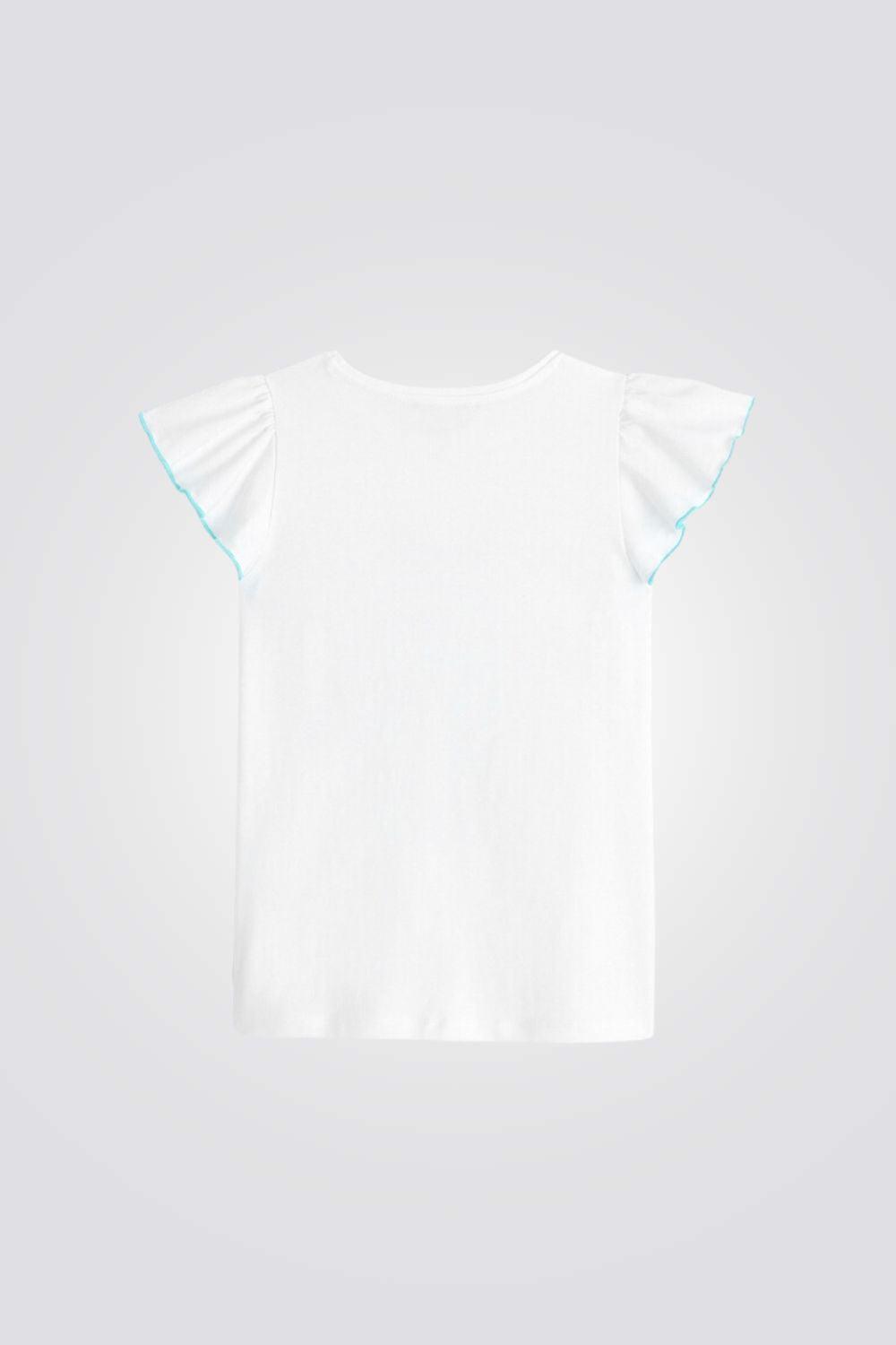 OKAIDI - טישירט קצרה לילדות בצבע לבן - MASHBIR//365