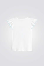OKAIDI - טישירט קצרה לילדות בצבע לבן - MASHBIR//365