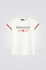 OKAIDI - טישירט קצרה לילדות בצבע לבן - MASHBIR//365