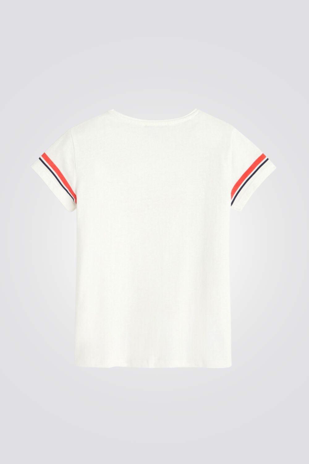 OKAIDI - טישירט קצרה לילדות בצבע לבן - MASHBIR//365