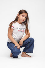 OKAIDI - טישירט קצרה לילדות בצבע לבן - MASHBIR//365