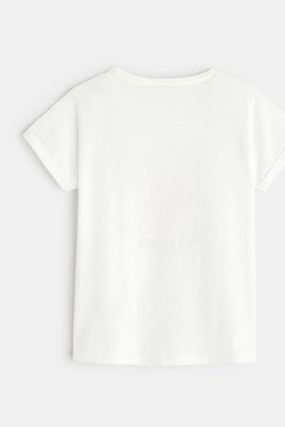 OKAIDI - טישירט קצרה לילדות בצבע לבן - MASHBIR//365