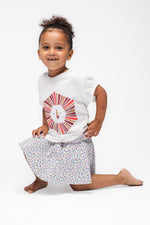 OKAIDI - טישירט קצרה לילדות בצבע לבן - MASHBIR//365