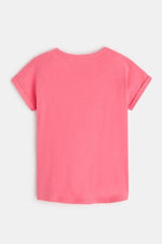 OKAIDI - טישירט קצרה לילדות בצבע ורוד - MASHBIR//365