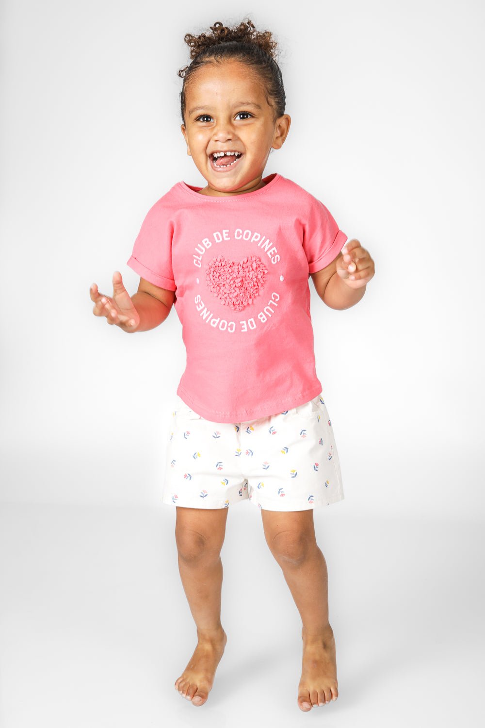 OKAIDI - טישירט קצרה לילדות בצבע ורוד - MASHBIR//365