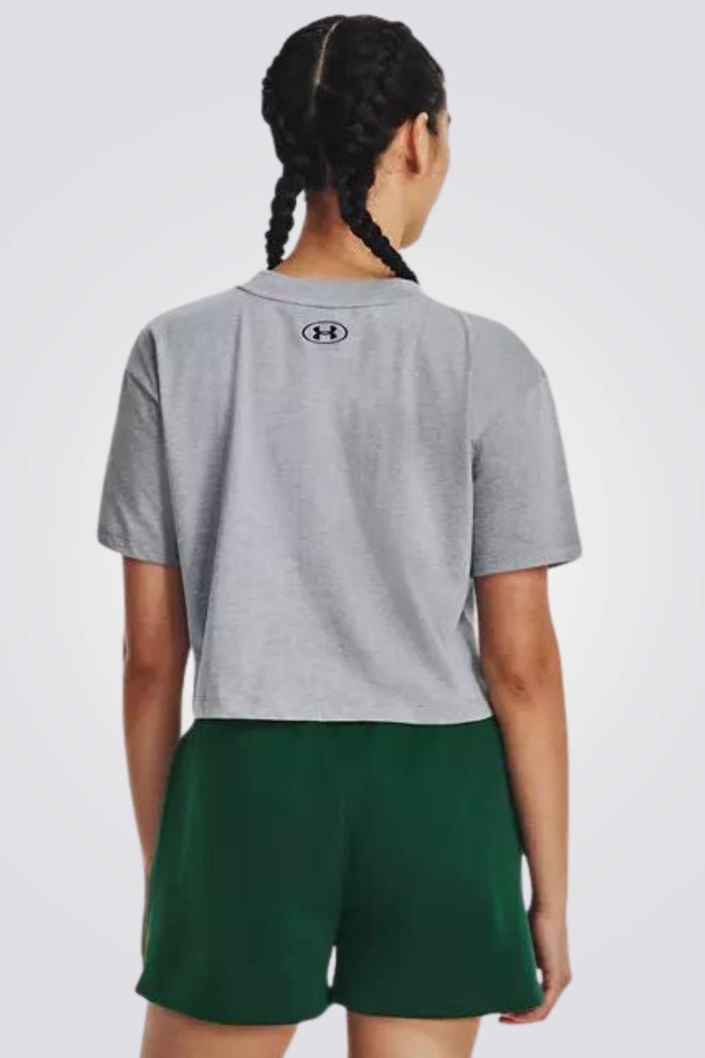 UNDER ARMOUR - טישירט קצרה לנשים בצבע אפור - MASHBIR//365