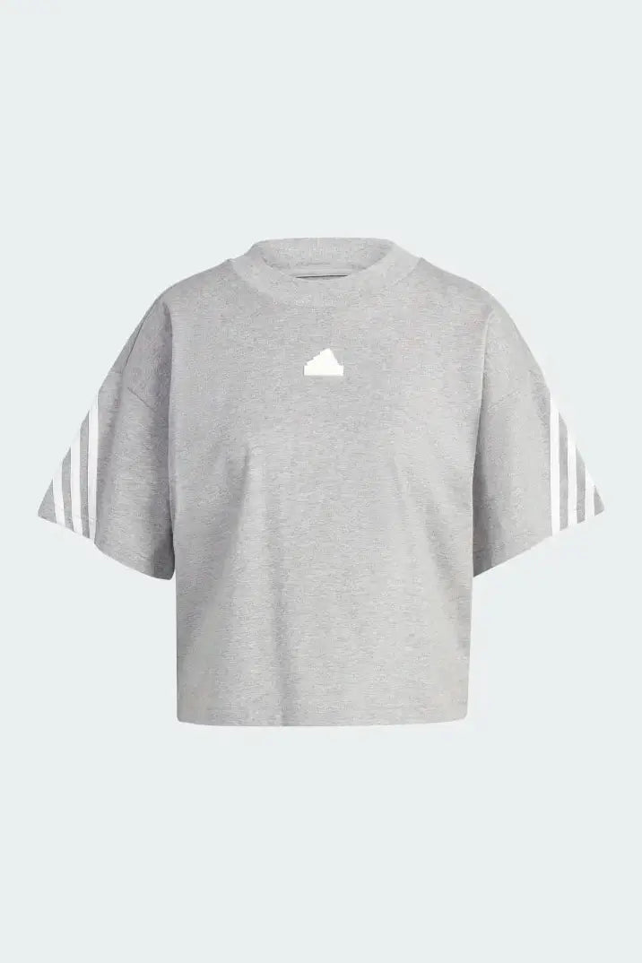 ADIDAS - טישירט קצרה לנשים בצבע אפור בהיר - MASHBIR//365