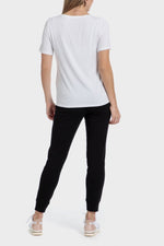 PUNT ROMA - טישירט קצרה עם הדפס בצבע לבן - MASHBIR//365