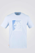 TIMBERLAND - טישירט קצרה עם הדפס בצבע תכלת - MASHBIR//365