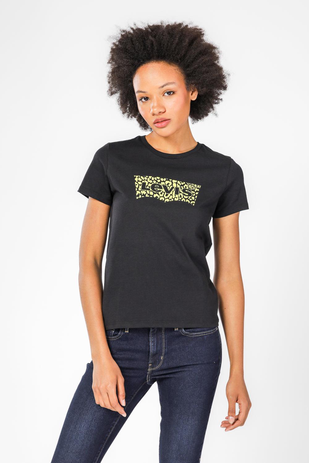 LEVI'S - טישירט קצרה עם לוגו בצבע שחור - MASHBIR//365
