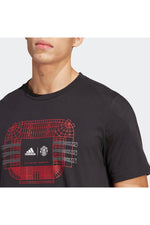 ADIDAS - טישירט קצרה מנצ'סטר יונייטד MANCHESTER UNITED בצבע שחור - MASHBIR//365