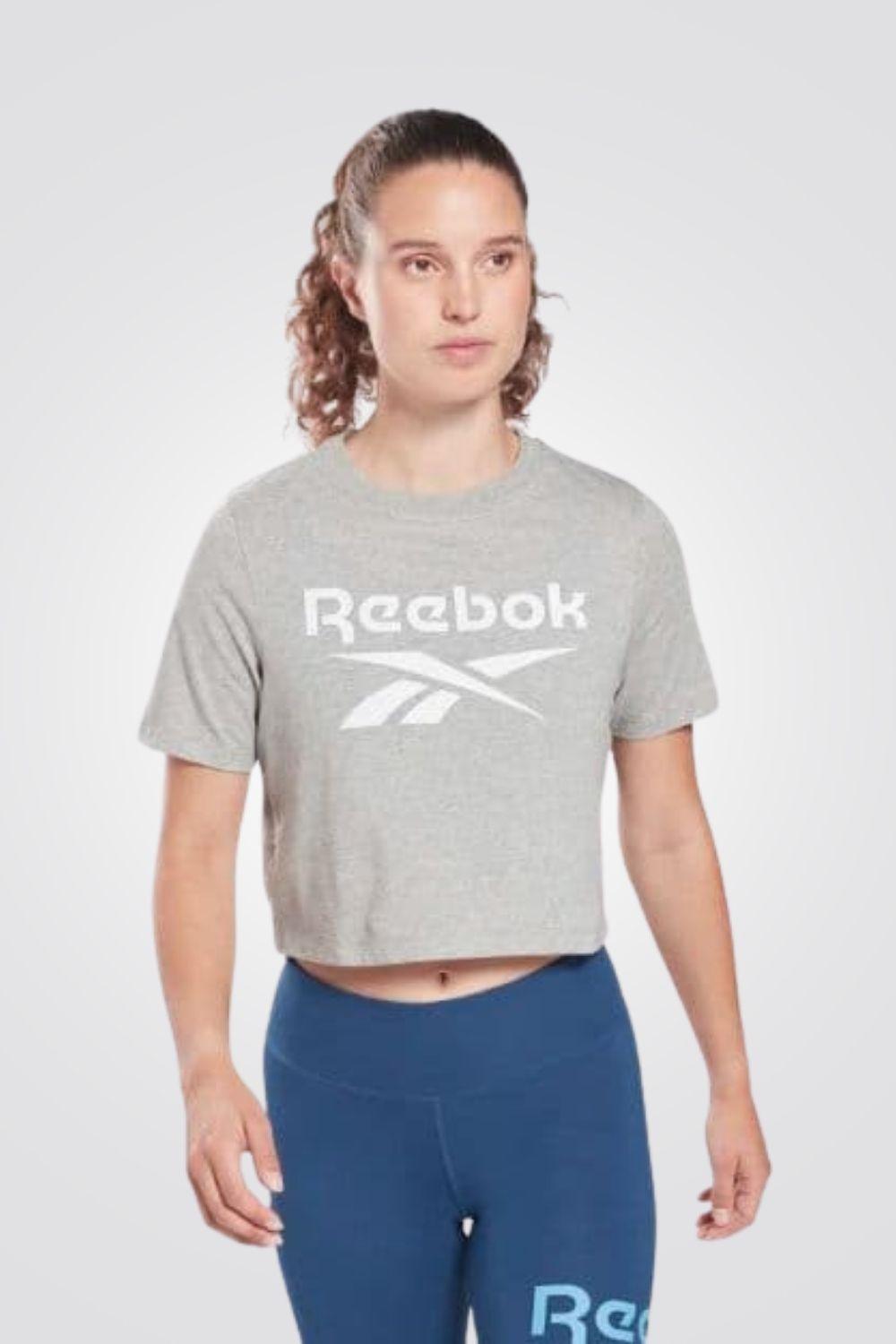 REEBOK - טישירט קצרה RI BL Crop Tee בצבע אפור - MASHBIR//365