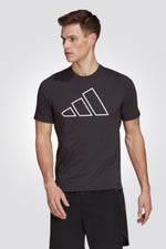 ADIDAS - טישירט קצרה TRAIN ICONS 3-BAR בצבע שחור - MASHBIR//365