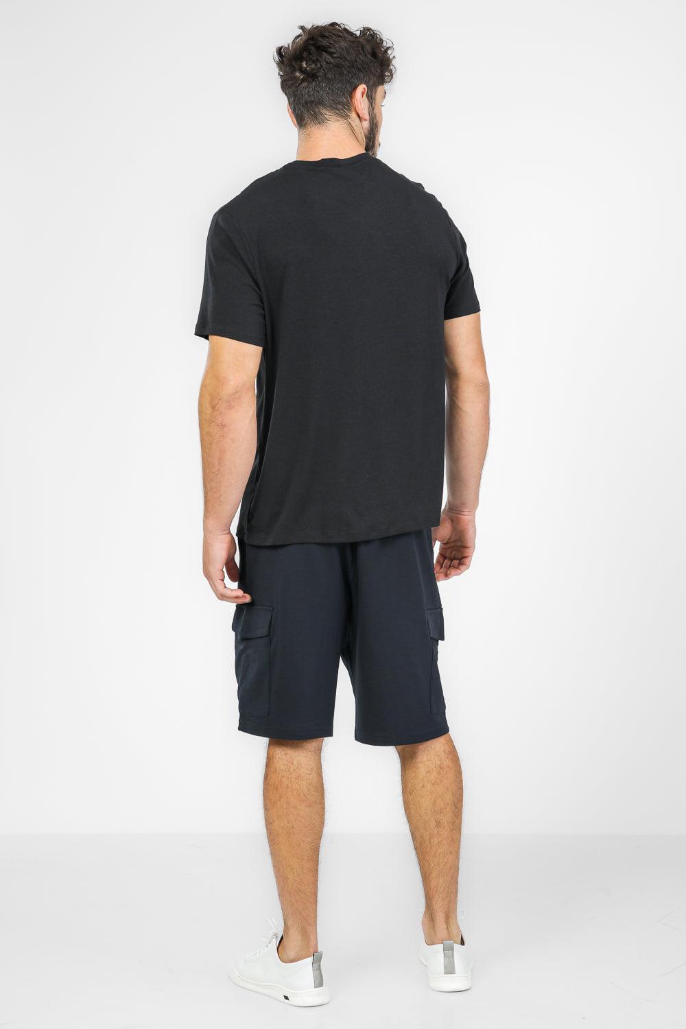 DELTA - טישירט קצרה צווארון עגול לגבר בצבע שחור - MASHBIR//365