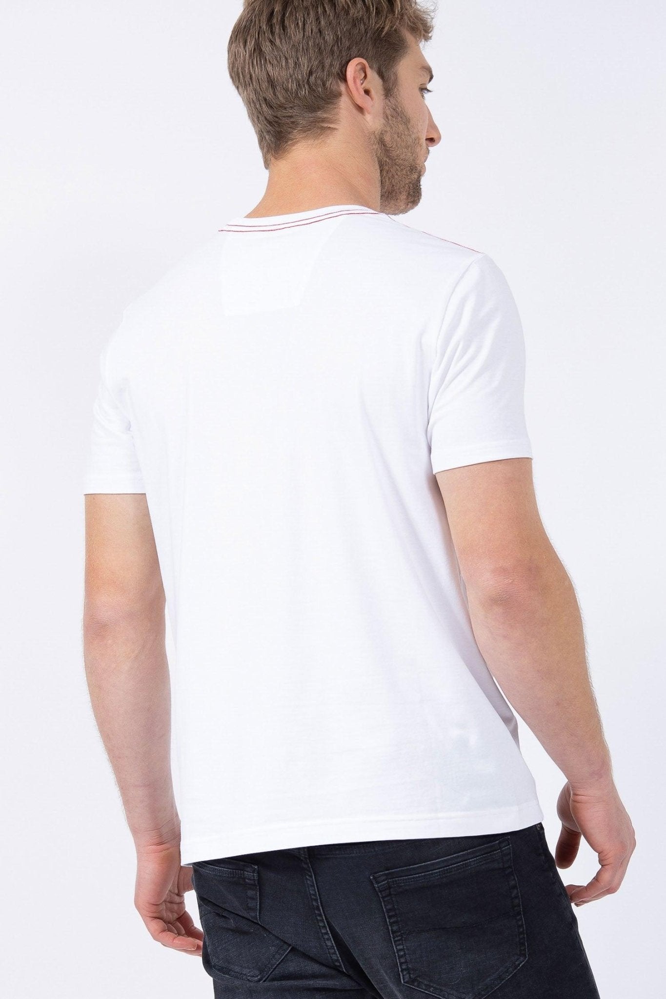 NAUTICA - טישירט לבנה הדפס COMPETITION - MASHBIR//365