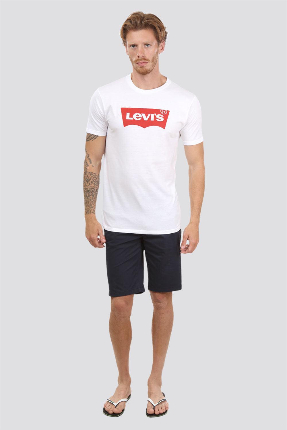 LEVI'S - טישירט לבנה הדפס לוגו אדום - MASHBIR//365