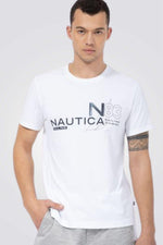 NAUTICA - טישירט לבנה הדפס SAILING - MASHBIR//365