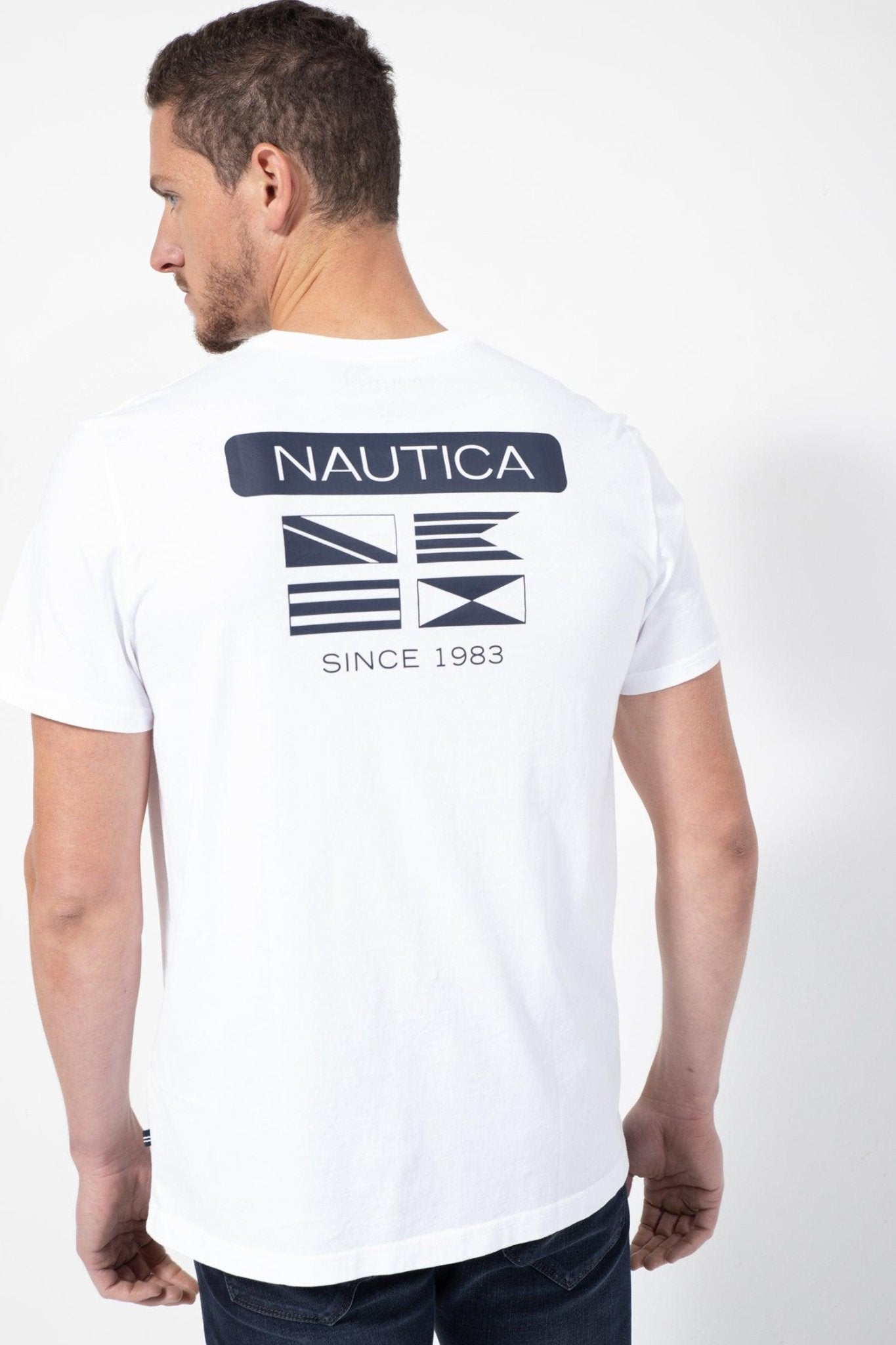 NAUTICA - טישירט לבנה SAILING FLAGS - MASHBIR//365