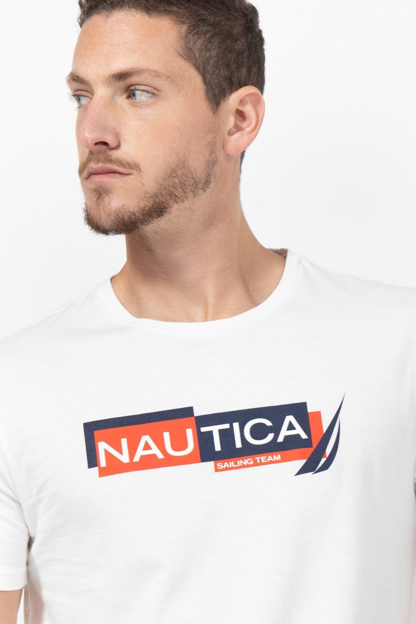 NAUTICA - טישירט לבנה SAILING TEAM - MASHBIR//365