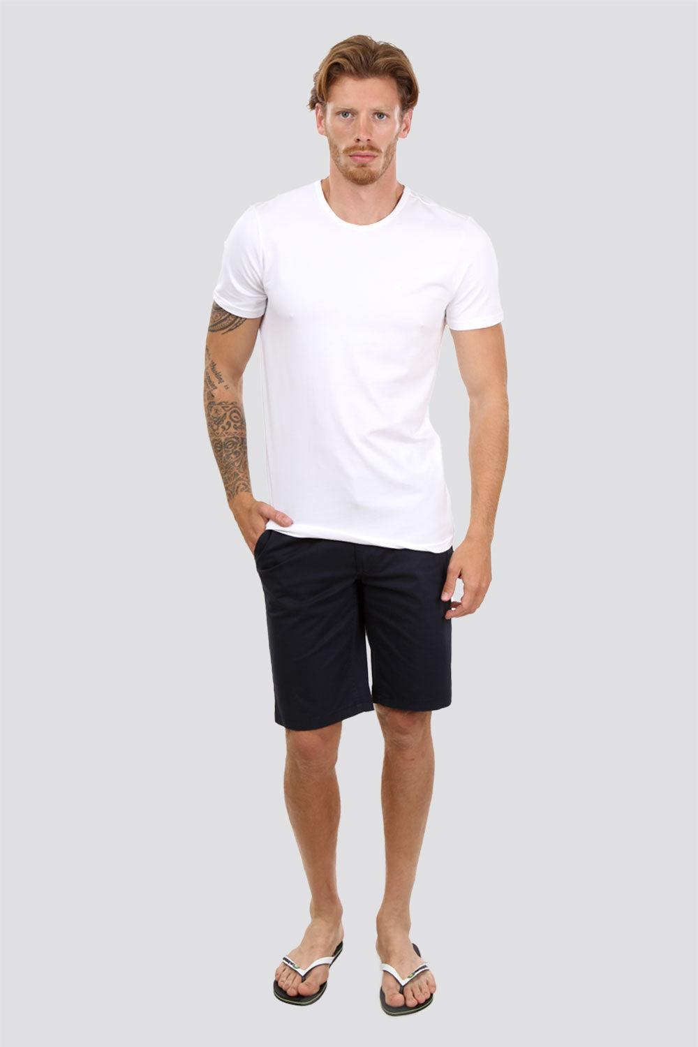 DELTA - טישירט לבנה צווארון עגול - MASHBIR//365