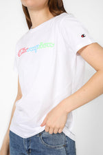 CHAMPION - טישירט LEGACY-CREWNECK בצבע לבן - MASHBIR//365