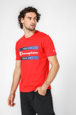 CHAMPION - טישירט לגבר בצבע אדום - MASHBIR//365