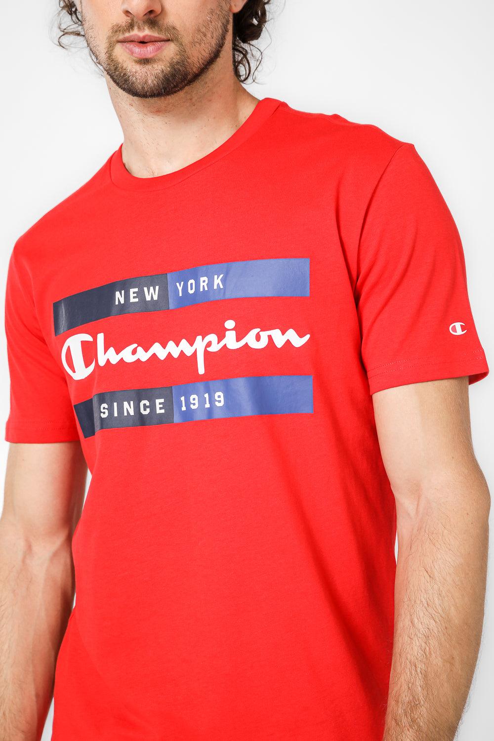 CHAMPION - טישירט לגבר בצבע אדום - MASHBIR//365