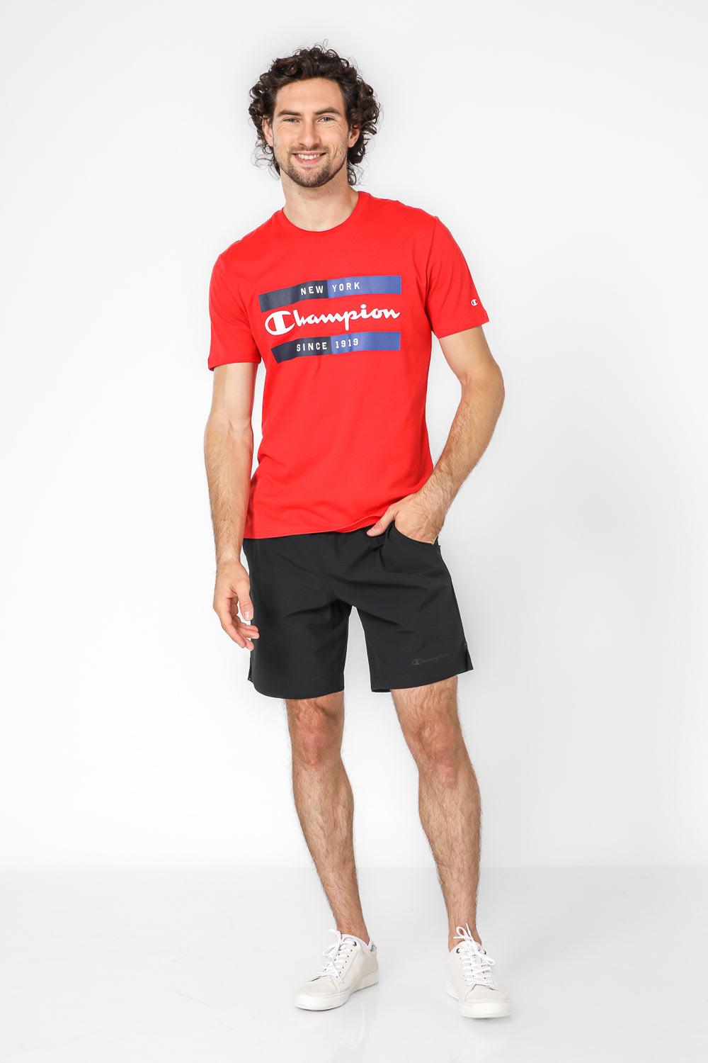 CHAMPION - טישירט לגבר בצבע אדום - MASHBIR//365