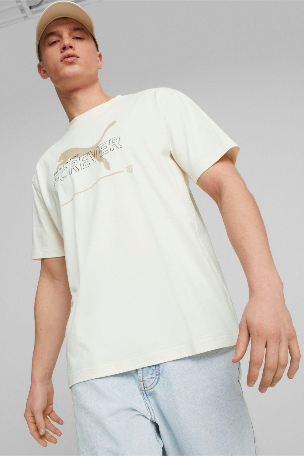 PUMA - טישירט לגבר בצבע בז' - MASHBIR//365