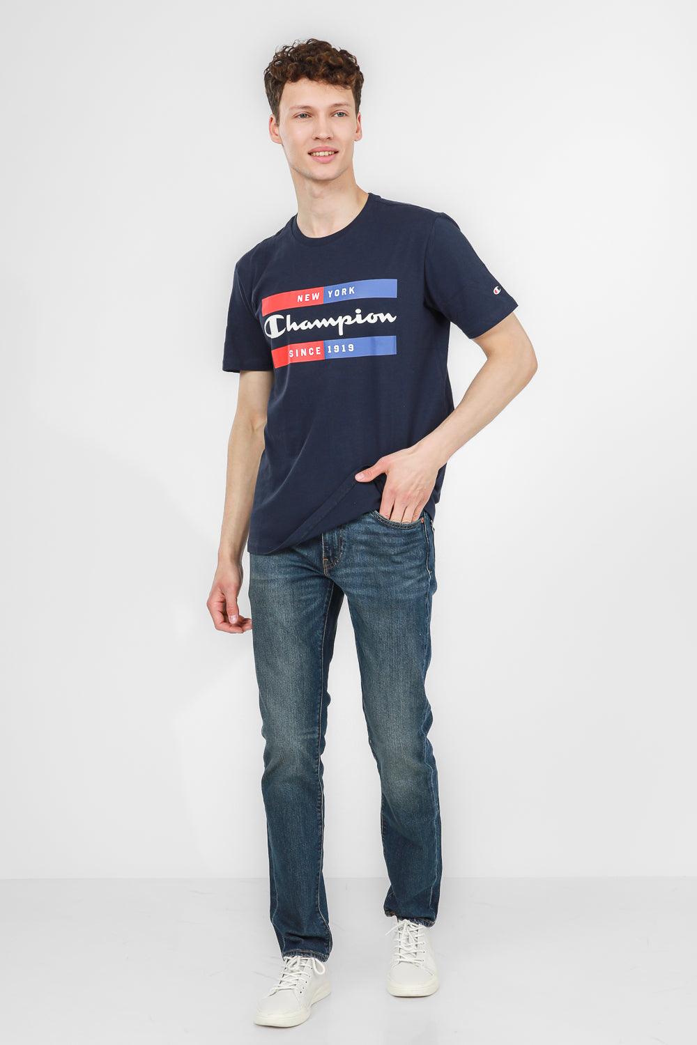 CHAMPION - טישירט לגבר בצבע נייבי - MASHBIR//365