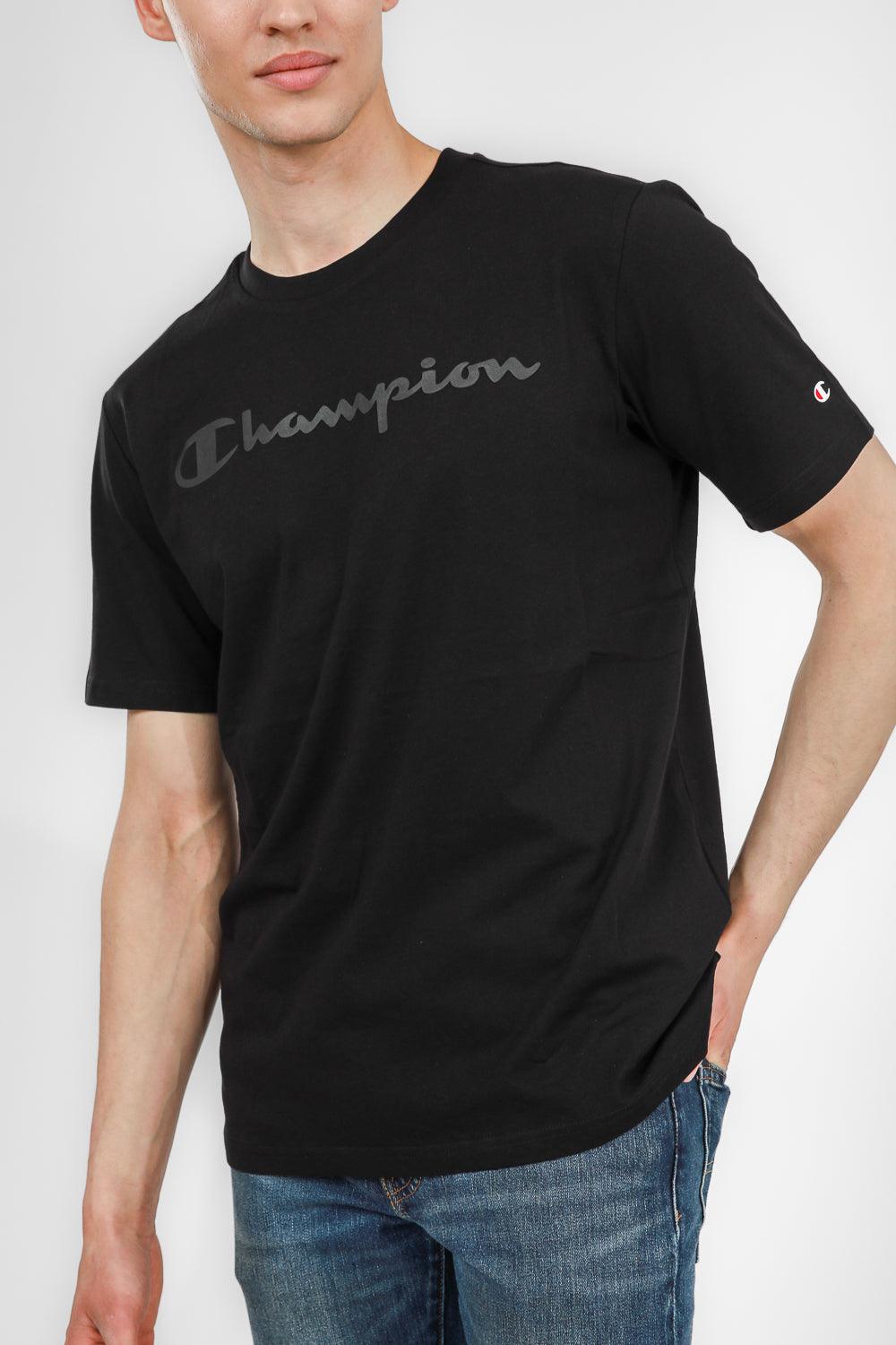 CHAMPION - טישירט לגבר בצבע שחור - MASHBIR//365