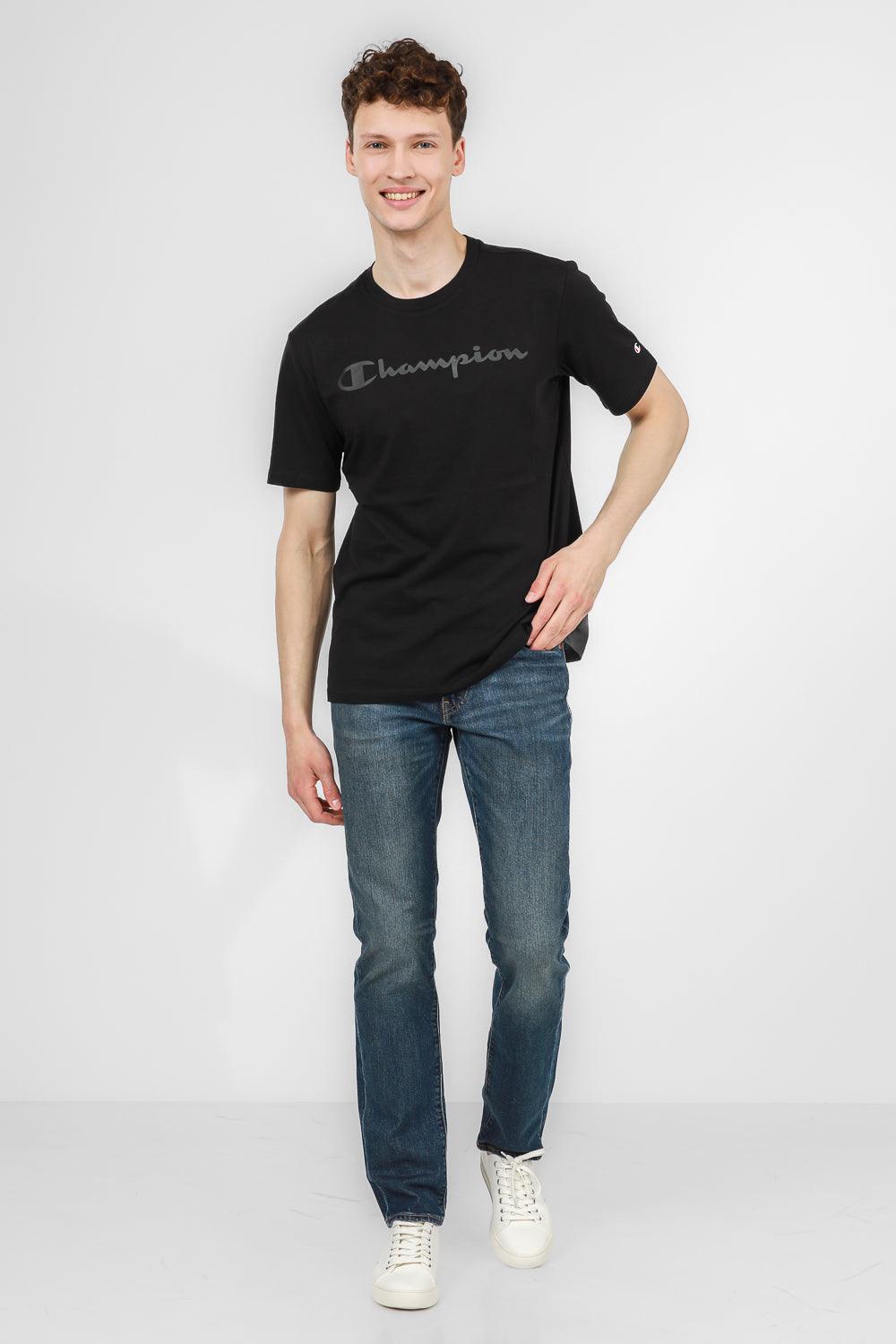 CHAMPION - טישירט לגבר בצבע שחור - MASHBIR//365