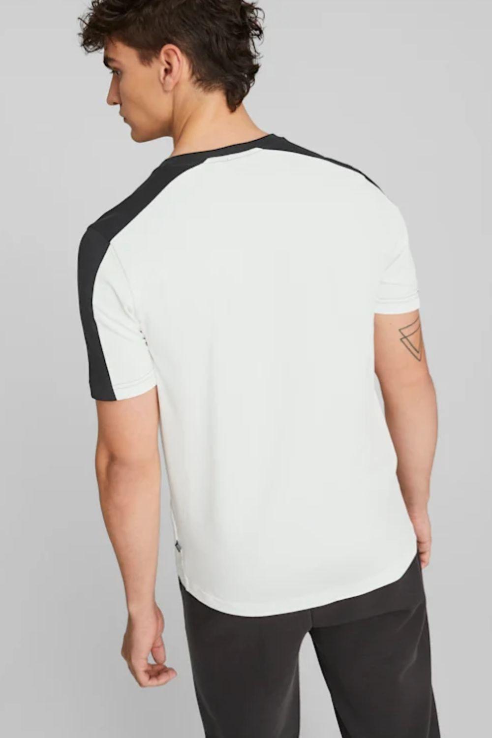 PUMA - טישירט לגבר BLOCK x TAPE בצבע לבן ושחור - MASHBIR//365