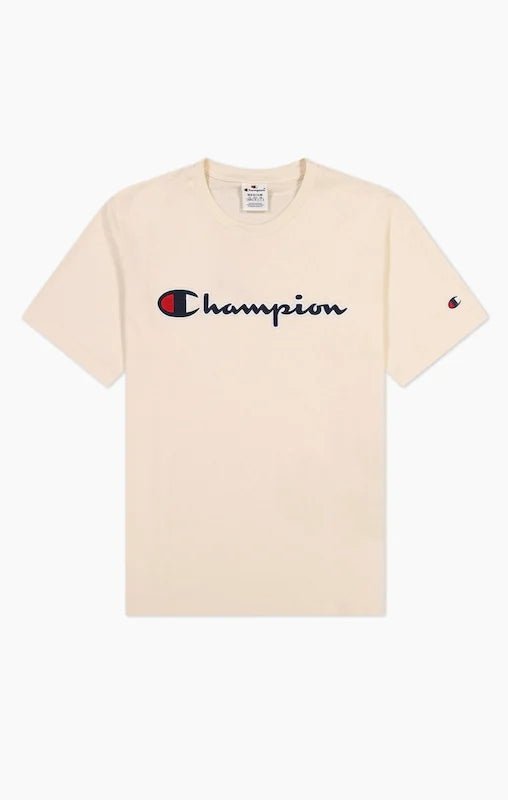 CHAMPION - טישירט לגבר CREWNECK 'בצבע בז - MASHBIR//365