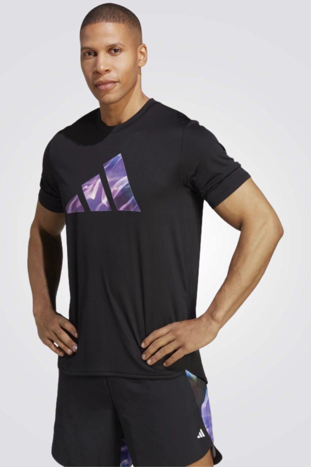 ADIDAS - טישירט לגבר D4M HIIT GF TEE בצבע שחור - MASHBIR//365