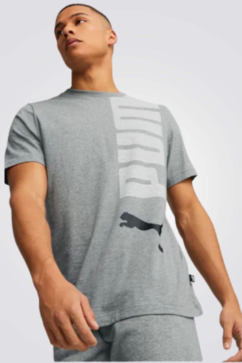 PUMA - טישירט לגבר ESS LOGO LAB Tee בצבע אפור - MASHBIR//365