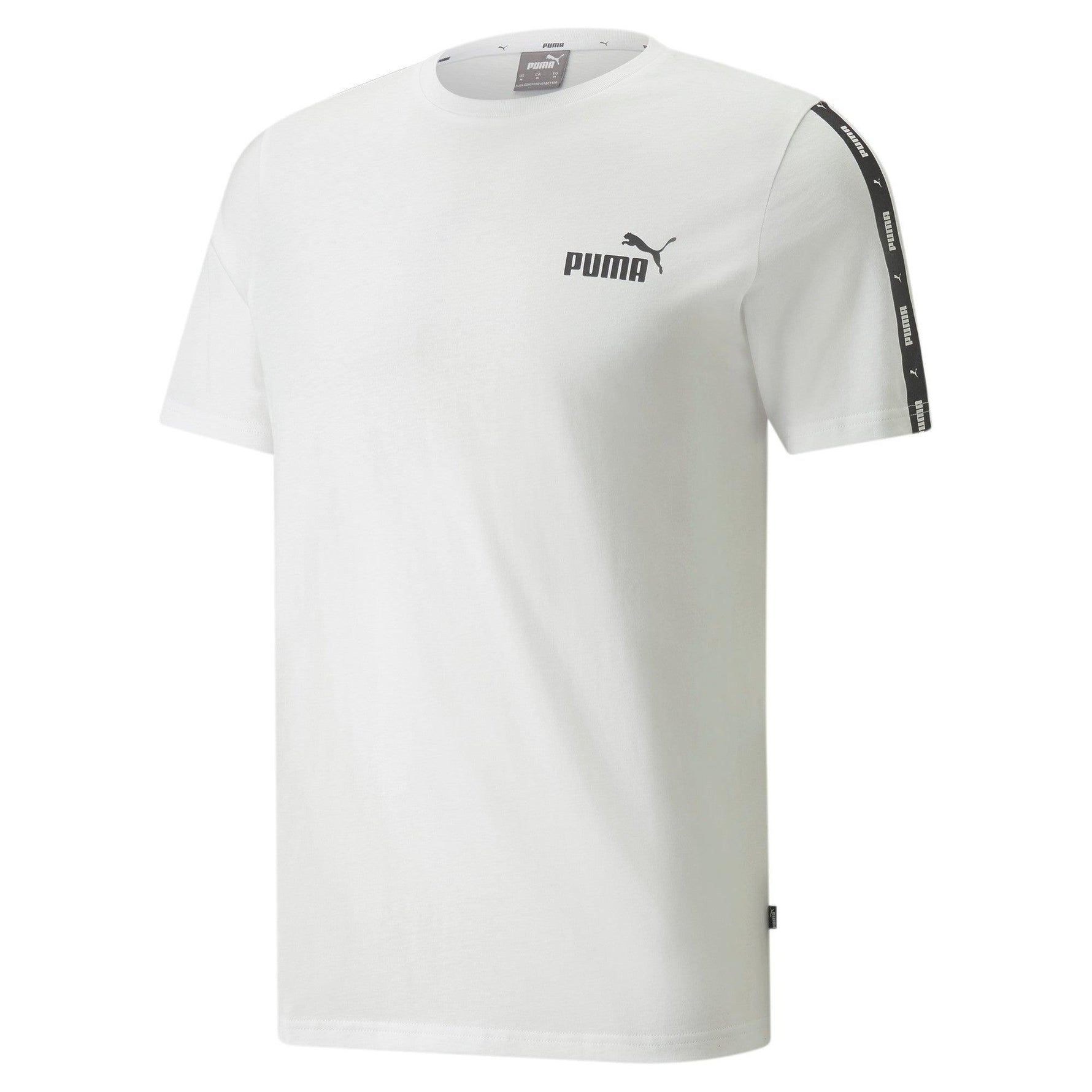 PUMA - טישירט לגבר ESS+ Tape Tee בצבע לבן - MASHBIR//365