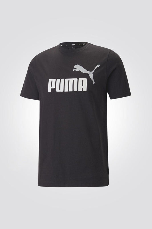 PUMA - טישירט לגבר Essentials+ 2 Colour Logo בצבע שחור - MASHBIR//365