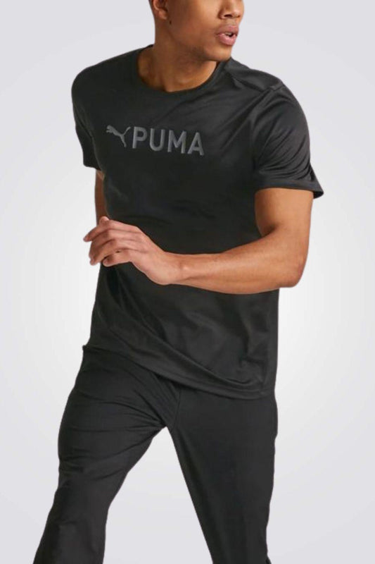 PUMA - טישירט לגבר Fit Logo Tee בצבע שחור - MASHBIR//365