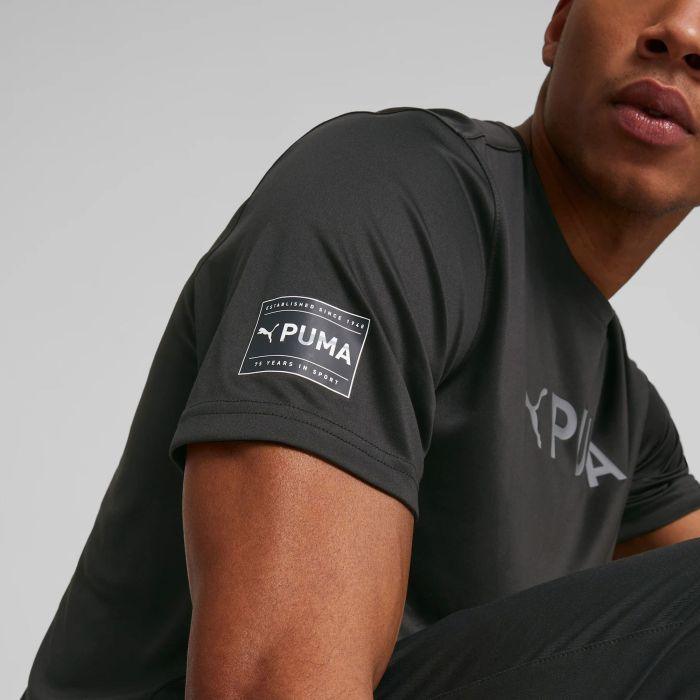 PUMA - טישירט לגבר Fit Logo Tee בצבע שחור - MASHBIR//365